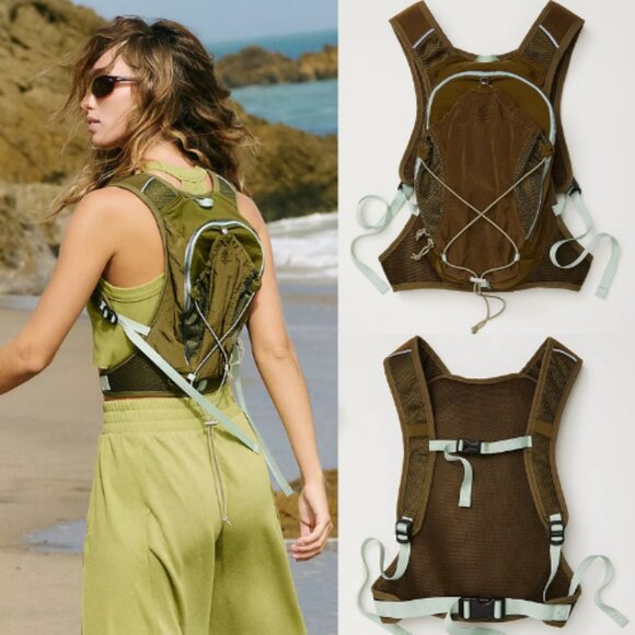 New! FP Movement by Free People Free Fall Backpack Olive Green - Picture 1 of 9